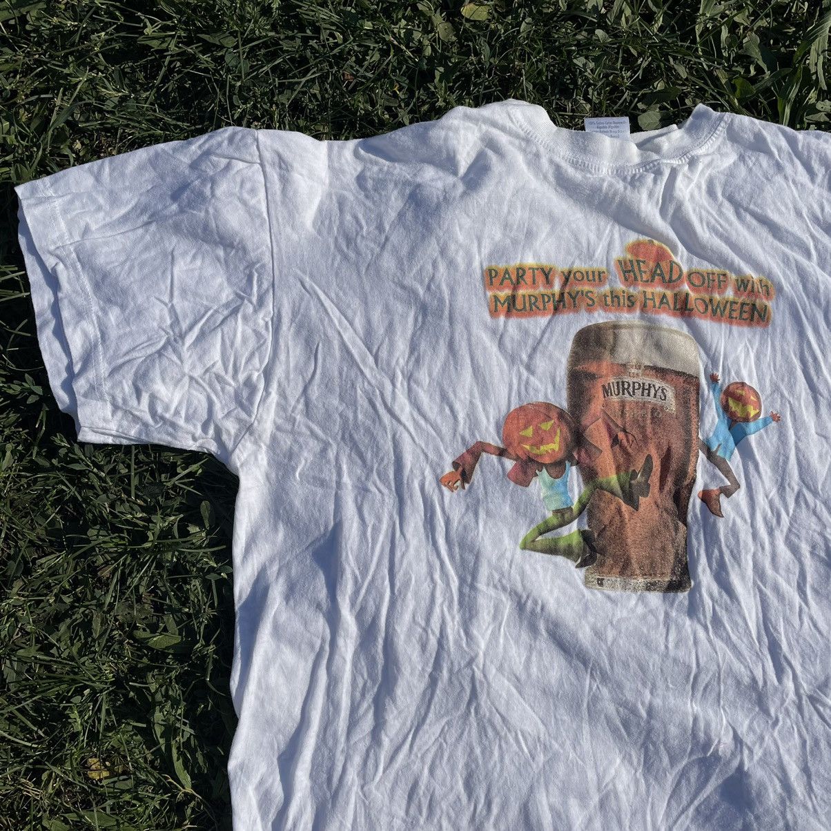 Vintage Vintage 90s Sun Faded Graphic Tee Grunge Halloween Beer M Size US M / EU 48-50 / 2 - 3 Thumbnail