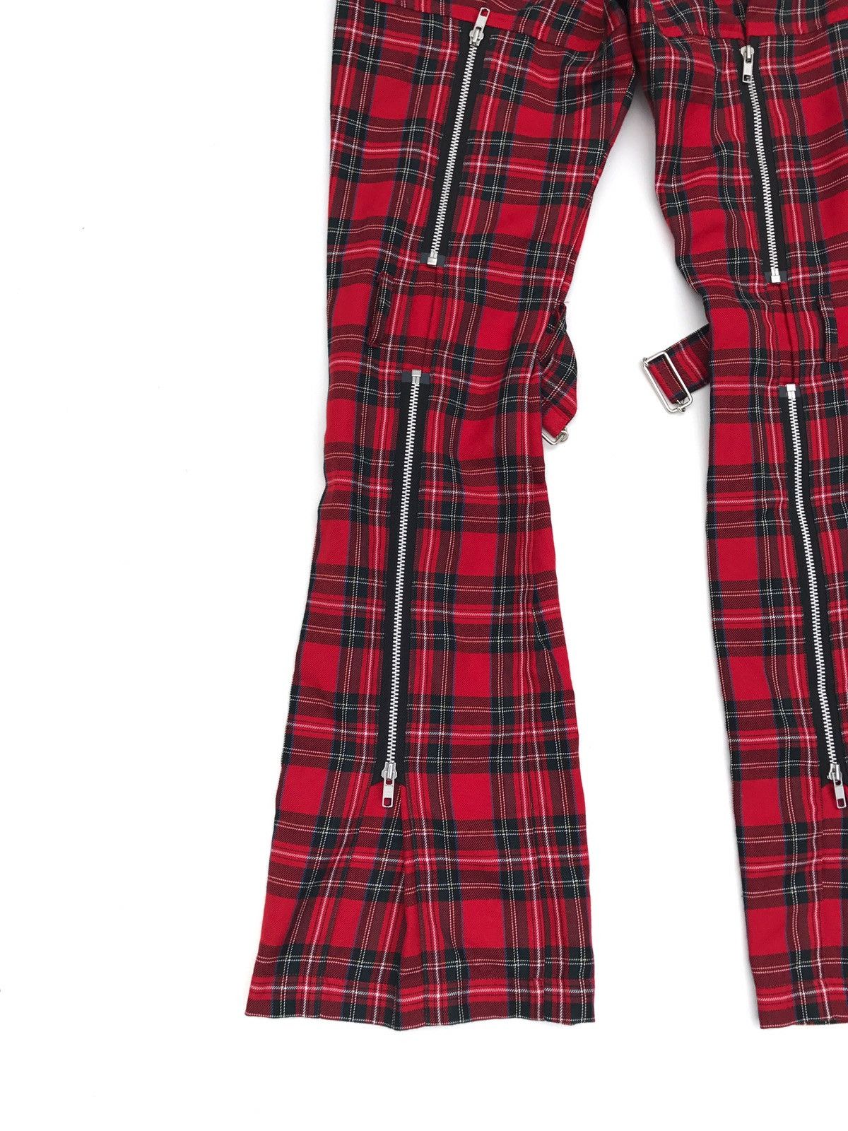 Japanese Brand Sex Pot Revenge Tartan Bondage Punk Zipper Pants Size US 28 / EU 44 - 3 Thumbnail