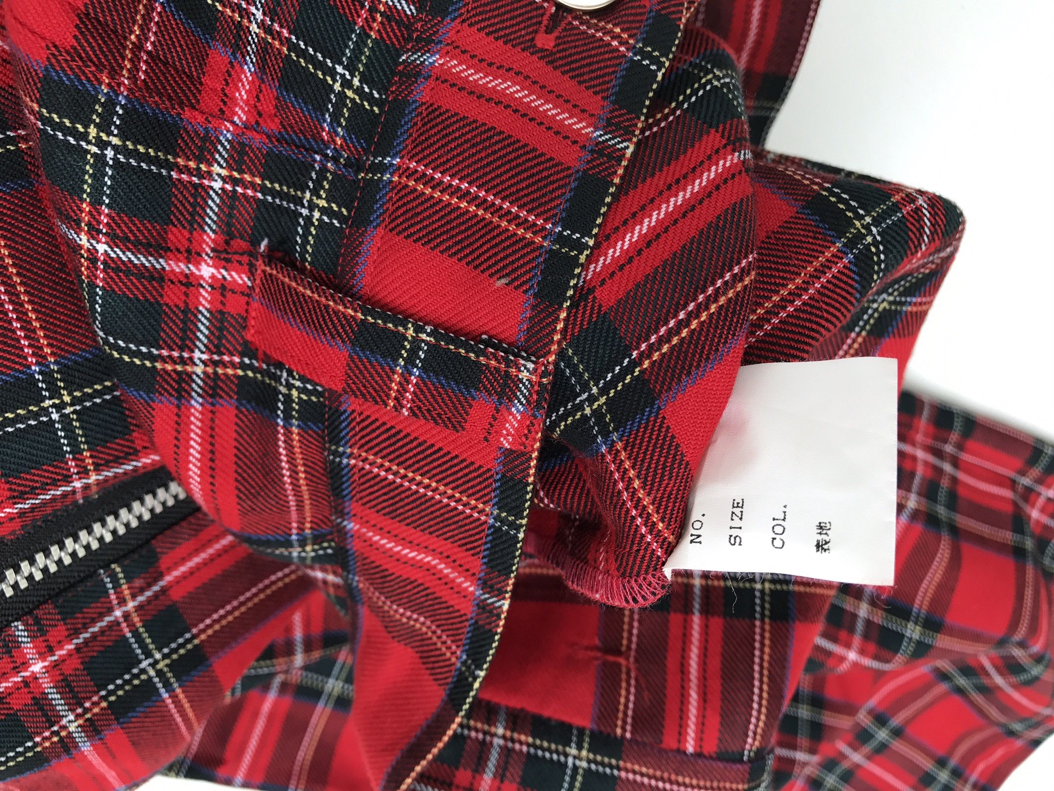 Japanese Brand Sex Pot Revenge Tartan Bondage Punk Zipper Pants Size US 28 / EU 44 - 8 Thumbnail