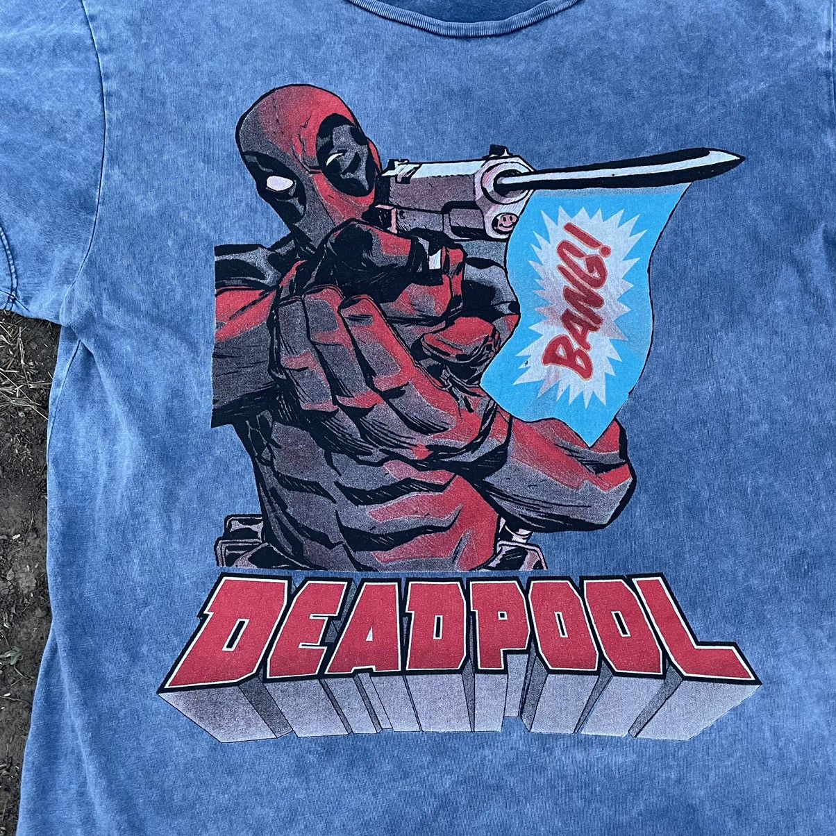 Vintage Vintage Y2K Sun Faded Deadpool Graphic Tee Streetwear Slim S Size US S / EU 44-46 / 1 - 4 Thumbnail