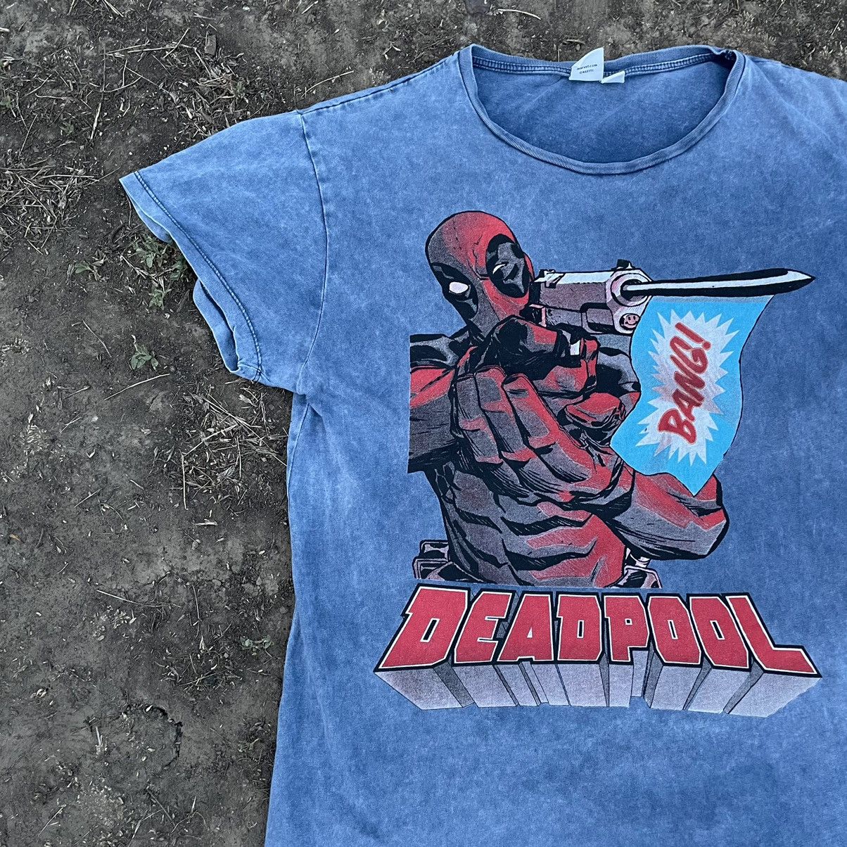 Vintage Vintage Y2K Sun Faded Deadpool Graphic Tee Streetwear Slim S Size US S / EU 44-46 / 1 - 3 Thumbnail