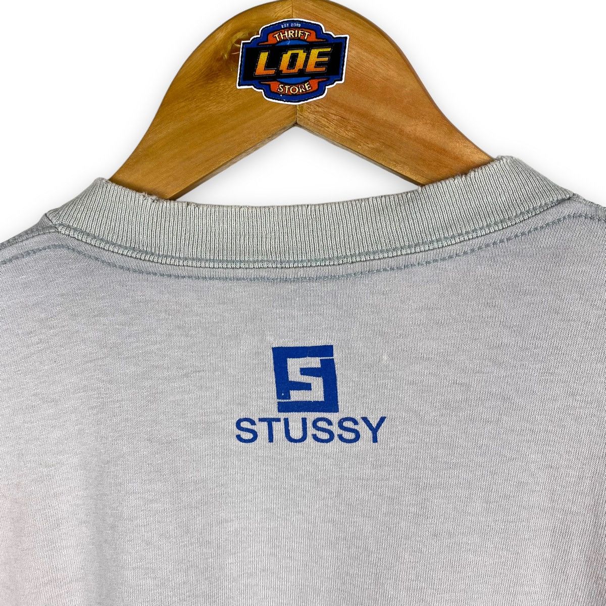 Stussy × Vintage RARE🔥 VTG DISTRESSED STUSSY FENDI MONOGRAM TEST PRINT TEE Size US M / EU 48-50 / 2 - 13 Thumbnail