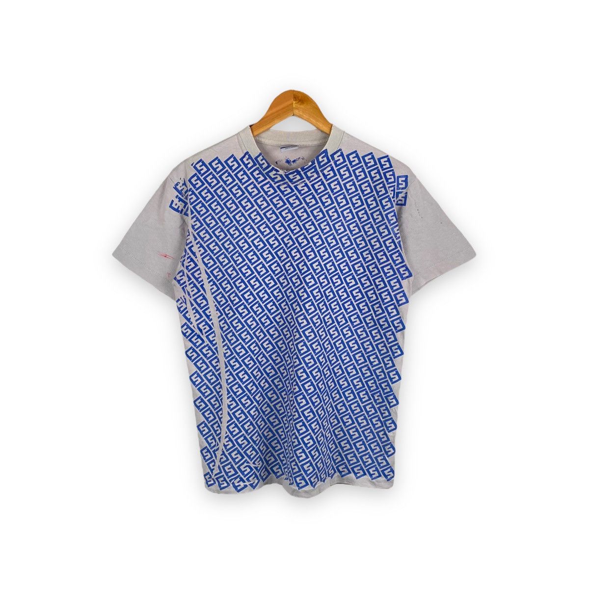 Stussy × Vintage RARE🔥 VTG DISTRESSED STUSSY FENDI MONOGRAM TEST PRINT TEE Size US M / EU 48-50 / 2 - 1 Thumbnail
