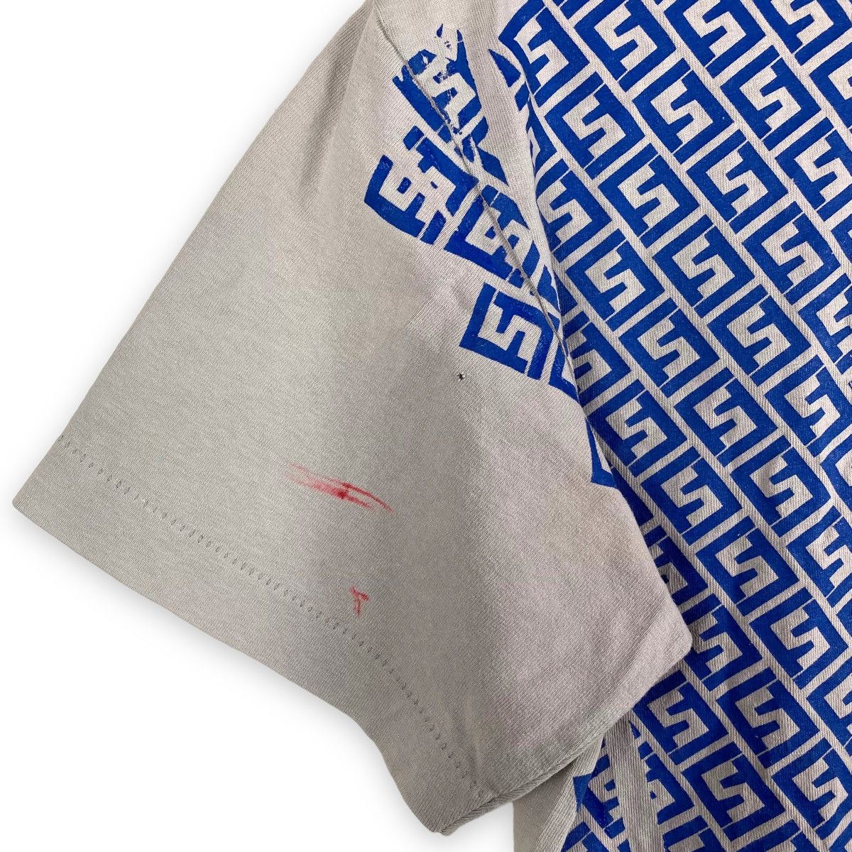 Stussy × Vintage RARE🔥 VTG DISTRESSED STUSSY FENDI MONOGRAM TEST PRINT TEE Size US M / EU 48-50 / 2 - 4 Thumbnail