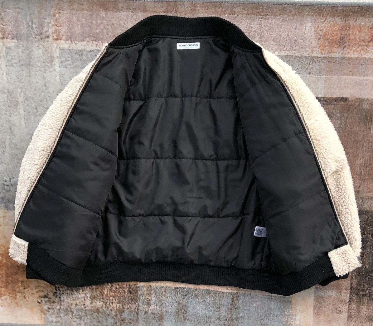 Japanese Brand Rodeo Crowns Fleece Deep Pile Bomber Jacket Size US M / EU 48-50 / 2 - 17 Thumbnail
