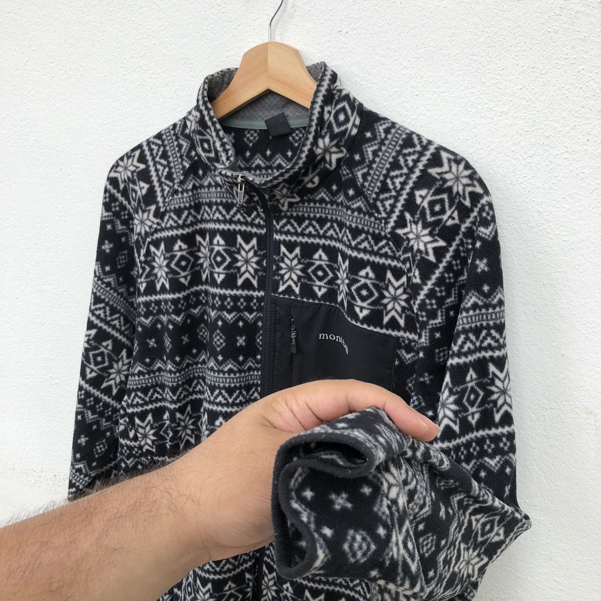Japanese Brand ULTIMATE NAVAJO BLACK MONTBELL CLIMAPLUS JACKET Size US XL / EU 56 / 4 - 5 Thumbnail