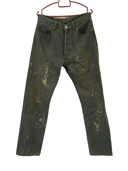 Rare, vintage 501 paint-splatter on sale jeans