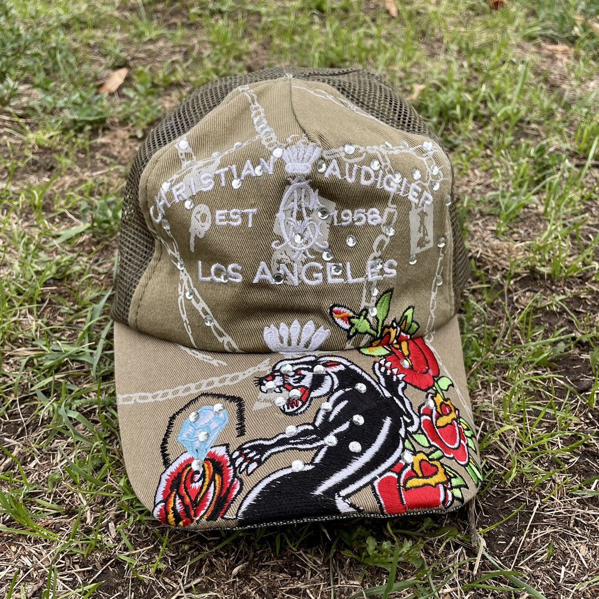 Vintage Vintage Y2K Ed Hardy Cristian Audigier Streetwear Cap OS Size ONE SIZE - 1 Thumbnail