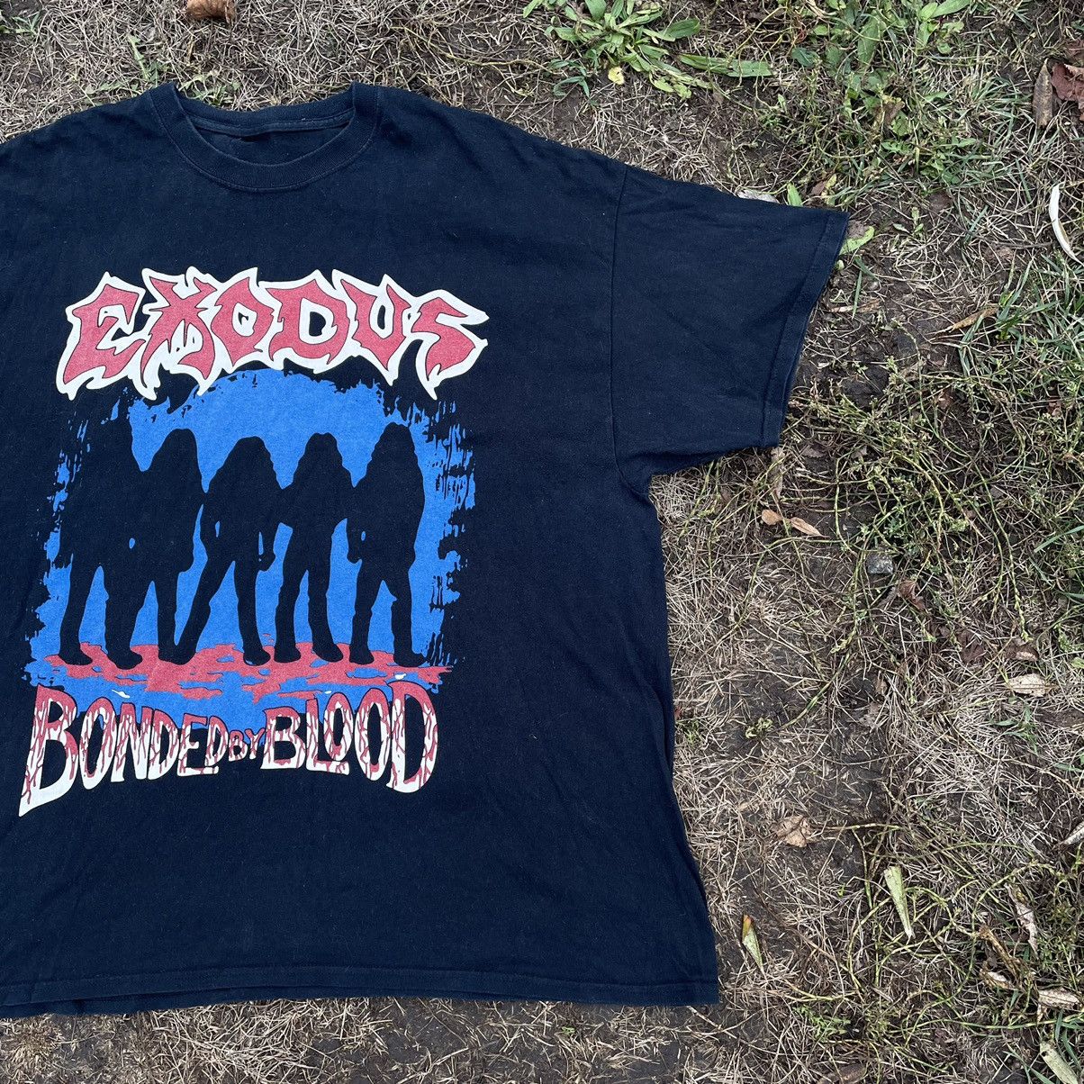 Vintage Vintage 90s Exodus Band Graphic Tee Grunge Thrashed Baggy XL Size US XL / EU 56 / 4 - 3 Thumbnail