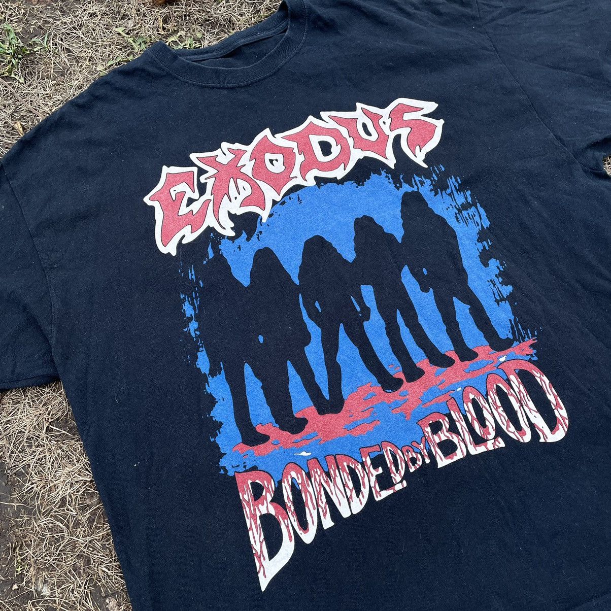 Vintage Vintage 90s Exodus Band Graphic Tee Grunge Thrashed Baggy XL Size US XL / EU 56 / 4 - 4 Thumbnail