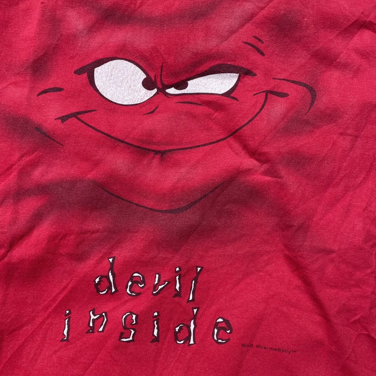 Vintage Vintage Y2K Sun Faded Graphic Tee Devil Horror Grunge Boxy L Size US L / EU 52-54 / 3 - 5 Thumbnail