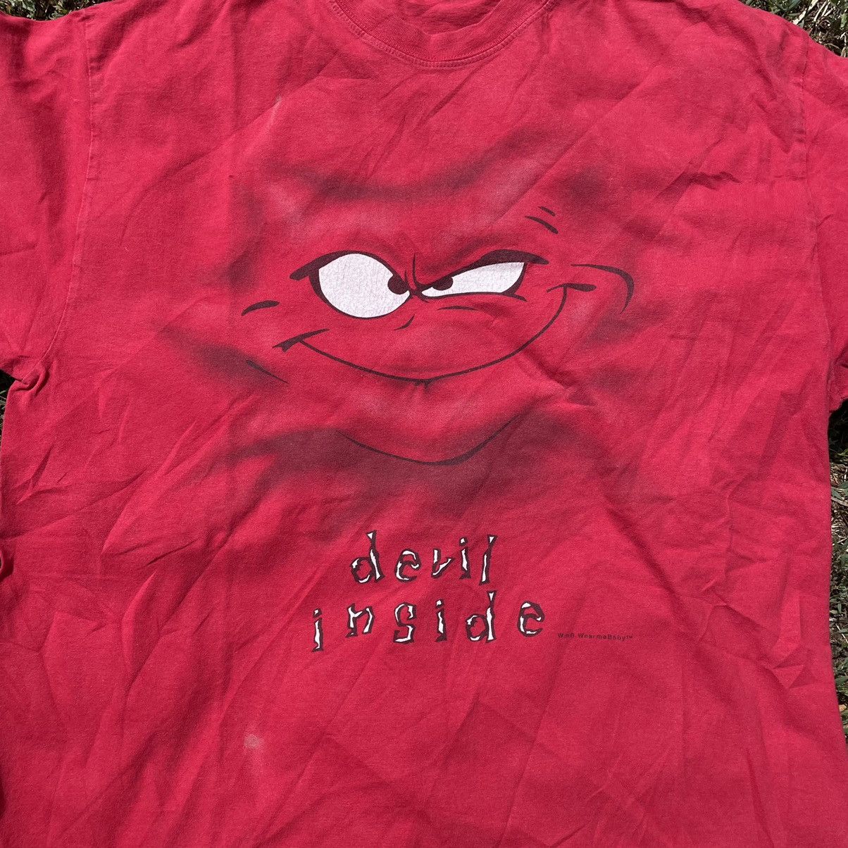 Vintage Vintage Y2K Sun Faded Graphic Tee Devil Horror Grunge Boxy L Size US L / EU 52-54 / 3 - 2 Thumbnail
