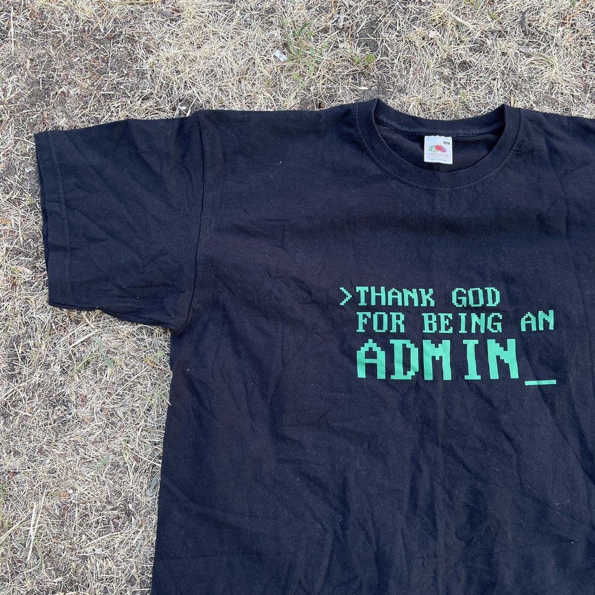 Vintage Vintage 90s Graphic Tee Religion Humor Admin Streetwear XL Size US XL / EU 56 / 4 - 3 Thumbnail