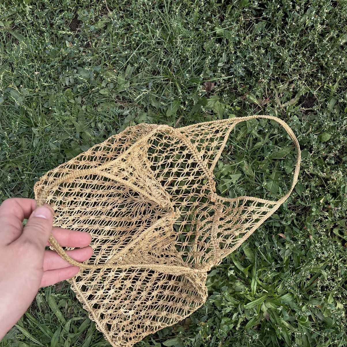 Vintage Vintage Y2K Crochet Mesh Tote Bag Streetwear Gorpcore OS Size ONE SIZE - 5 Thumbnail