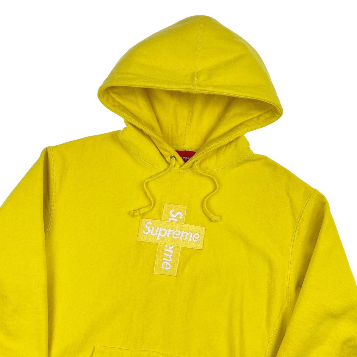 Supreme Supreme Yellow Cross Box Logo Hoodie Size US S / EU 44-46 / 1 - 1 Thumbnail