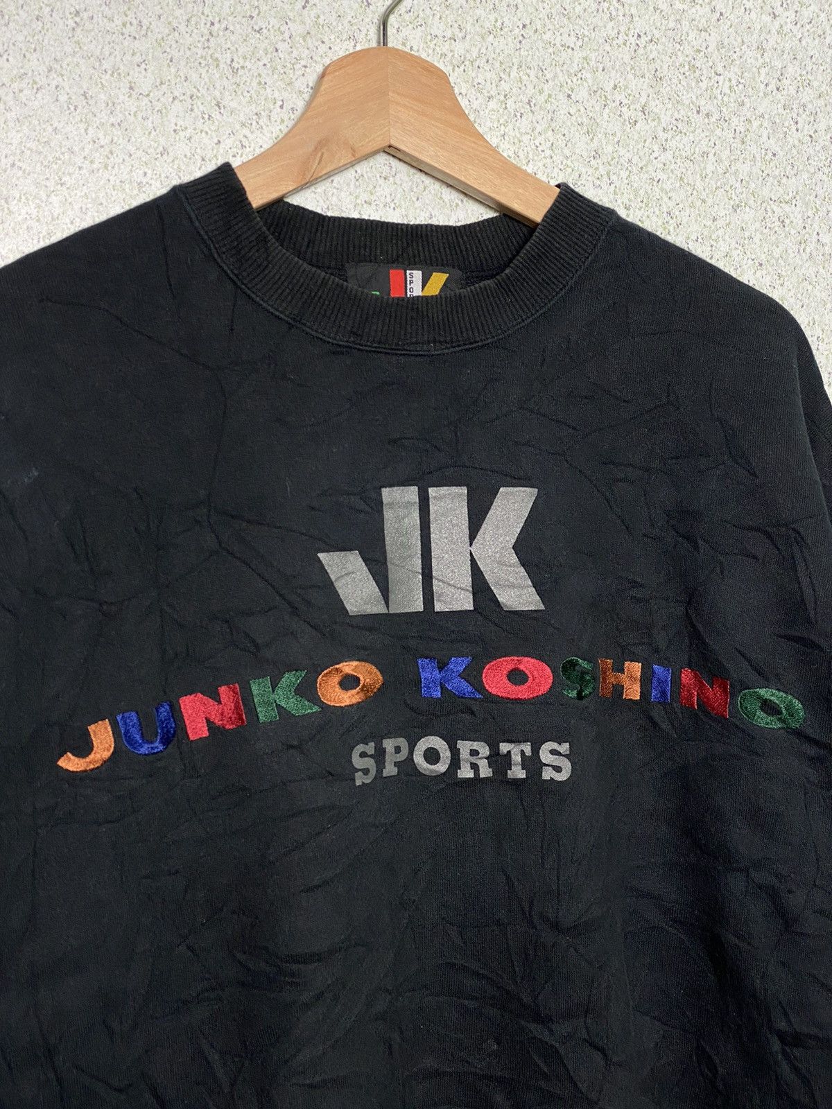 Hiroko Koshino Homme × Japanese Brand × Junko Shimada Junko Koshino Sport Embroidered Crewneck Size US M / EU 48-50 / 2 - 2 Thumbnail