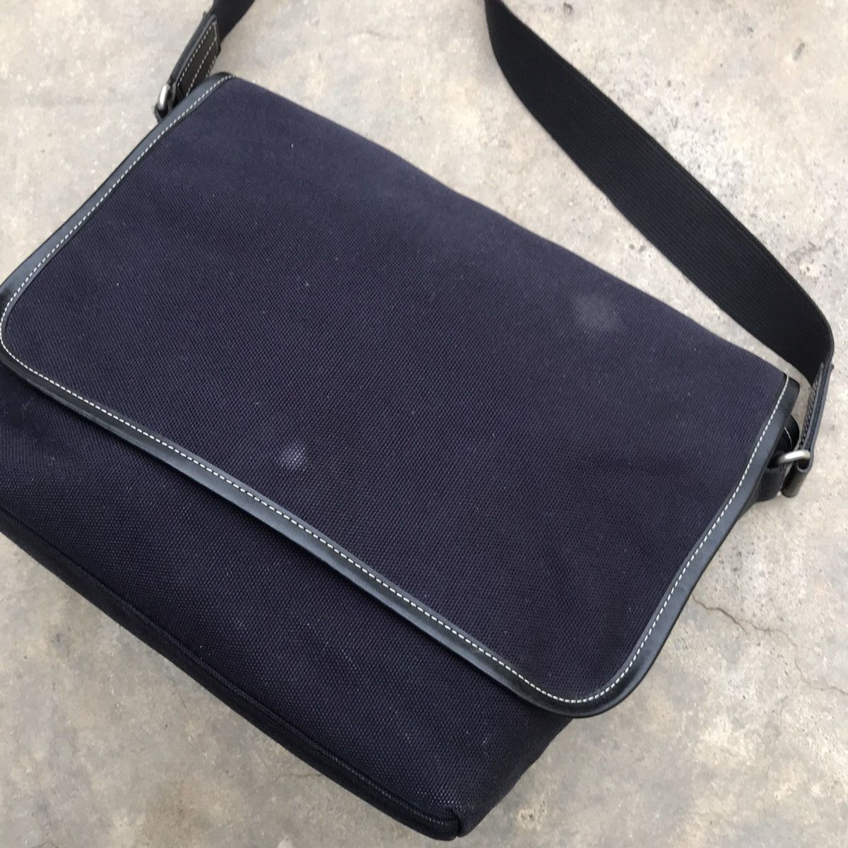 Designer × agnes b. Agnes B Archival Cotton Blend Messenger Bag Size ONE SIZE - 4 Thumbnail