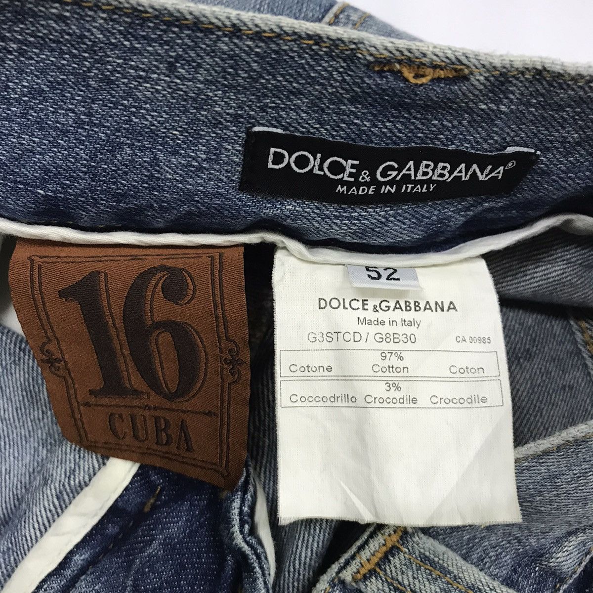 Vintage 💥 FINAL DROP💥 Dolce & Gabbana 16 CUBA Short Denim Size US 35 - 9 Thumbnail