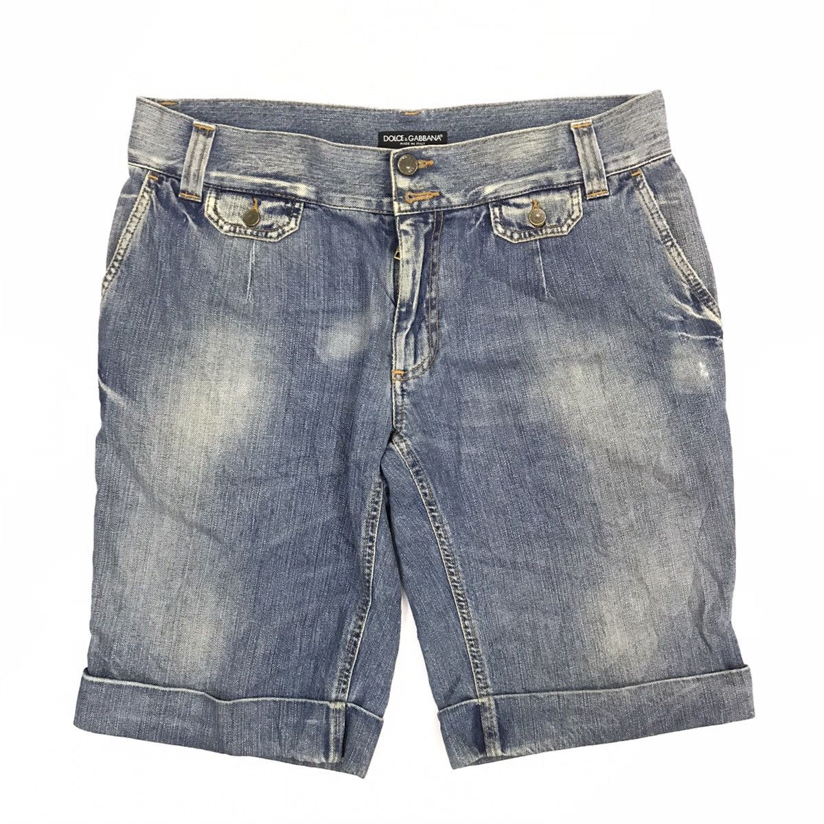 Vintage 💥 FINAL DROP💥 Dolce & Gabbana 16 CUBA Short Denim Size US 35 - 5 Thumbnail