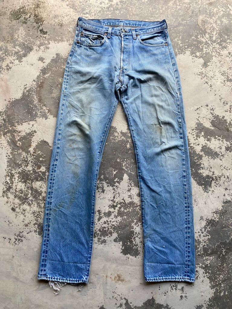 Levi's Vintage Clothing SICKS💥Vintage Levi's 501 Small e 80s Redline Distressed Size US 31 - 2 Thumbnail