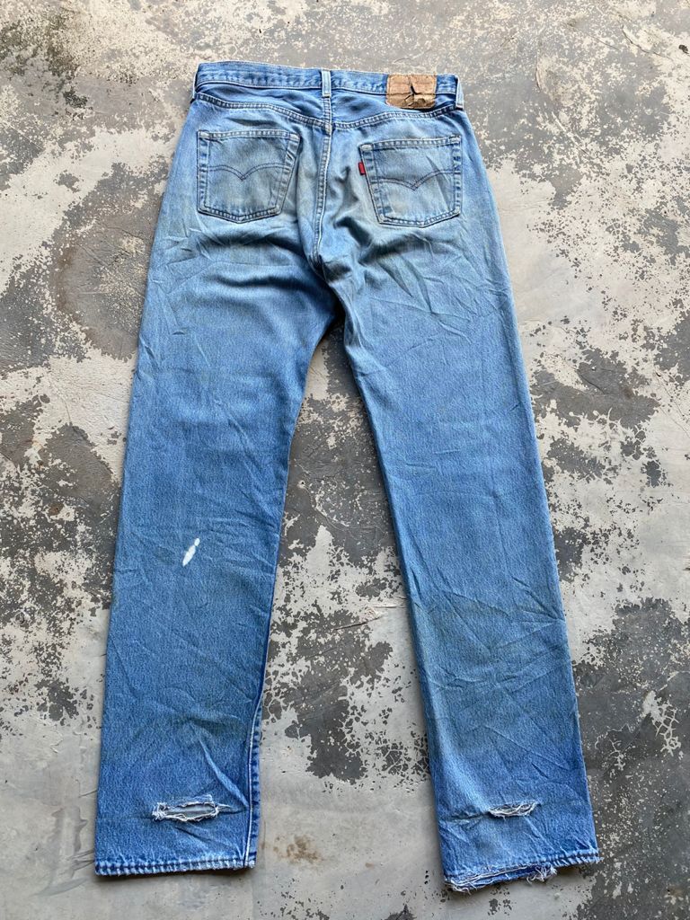 Levi's Vintage Clothing SICKS💥Vintage Levi's 501 Small e 80s Redline Distressed Size US 31 - 3 Thumbnail