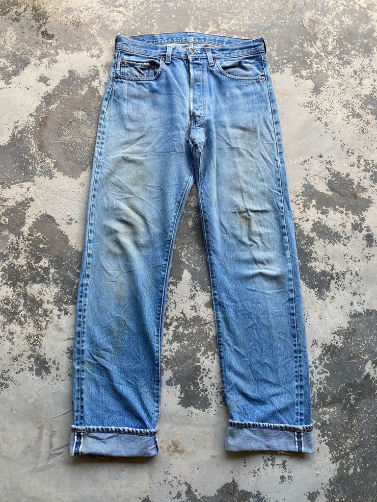 Levi's Vintage Clothing SICKS💥Vintage Levi's 501 Small e 80s Redline Distressed Size US 31 - 1 Thumbnail