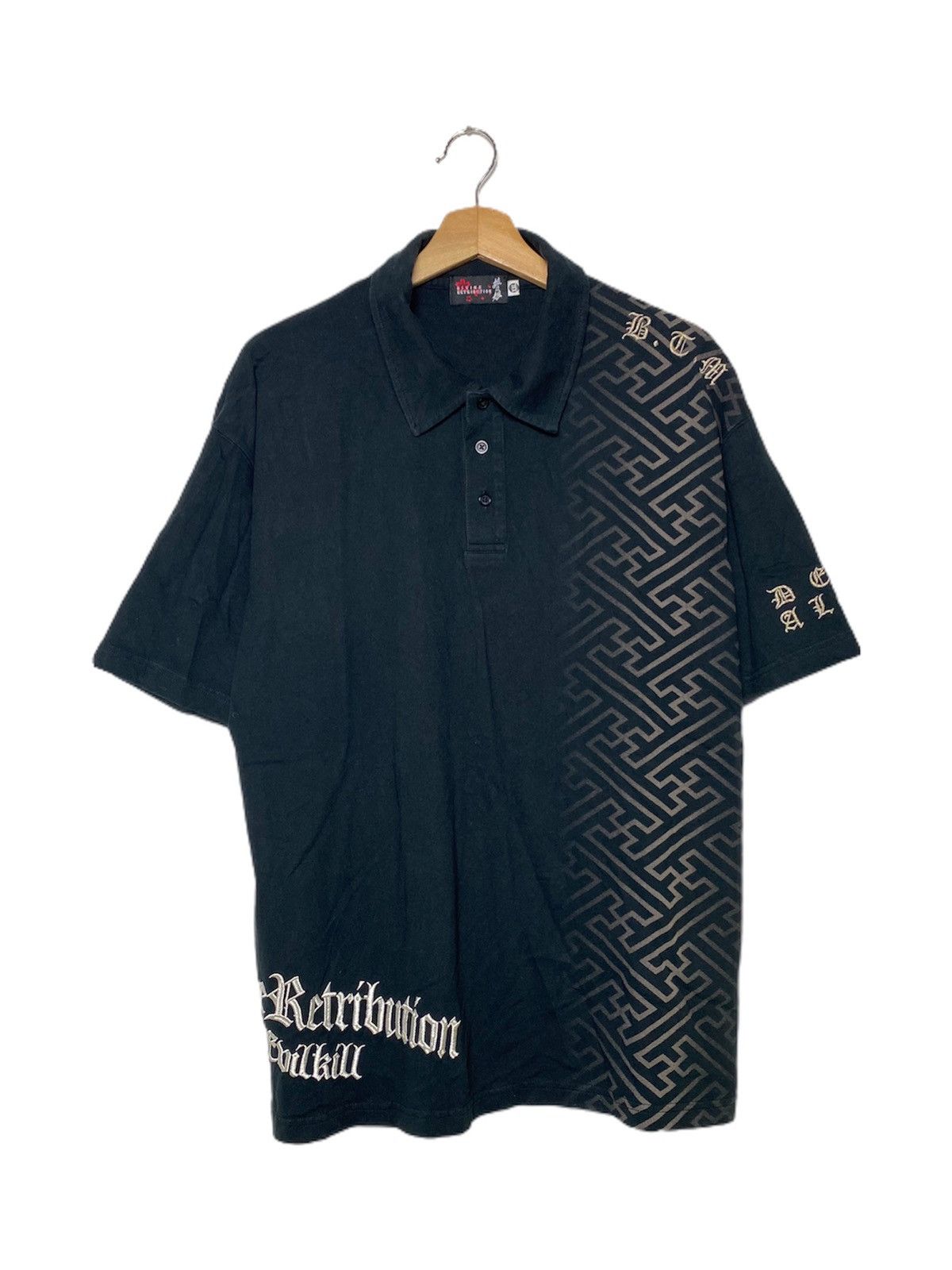 Japanese Brand Vintage Devine Retribution Anime Sukajan Shirt Size US XXL / EU 58 / 5 - 2 Thumbnail
