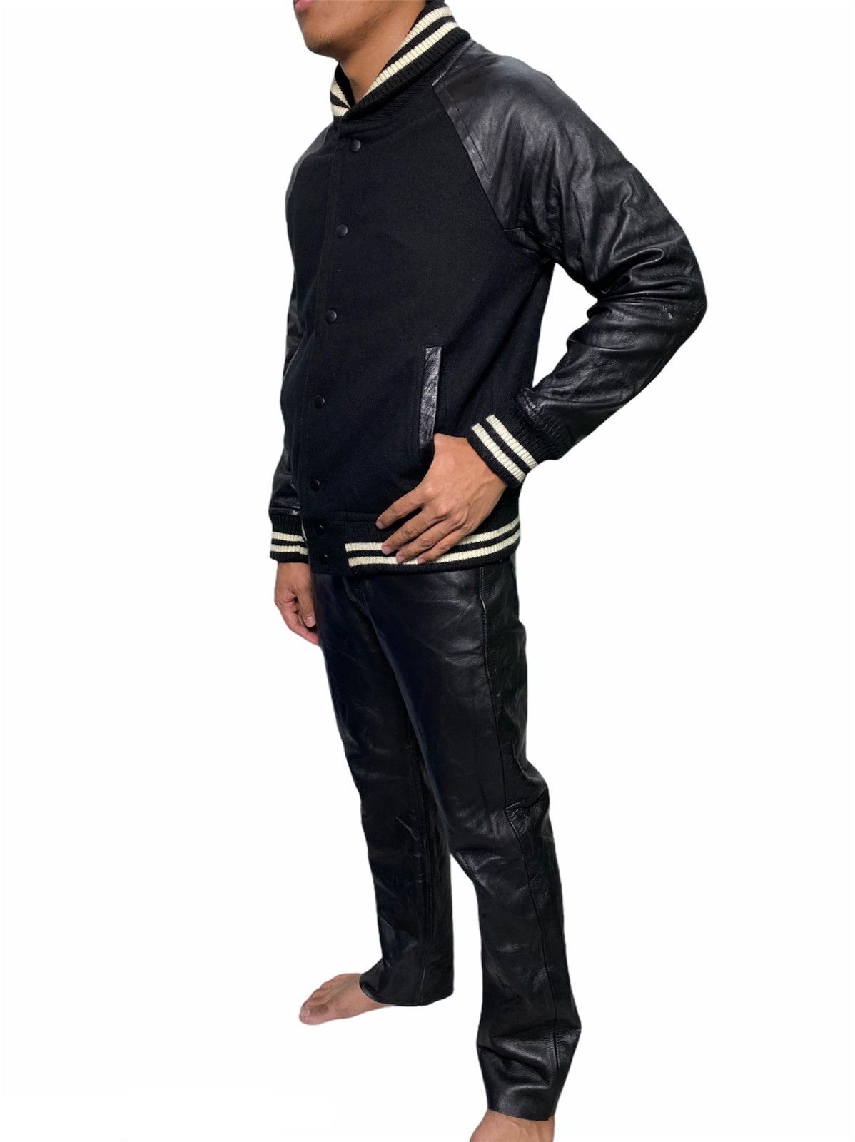 Genuine Leather × Japanese Brand × Vintage Vintage Leather Pants Size US 32 / EU 48 - 4 Thumbnail