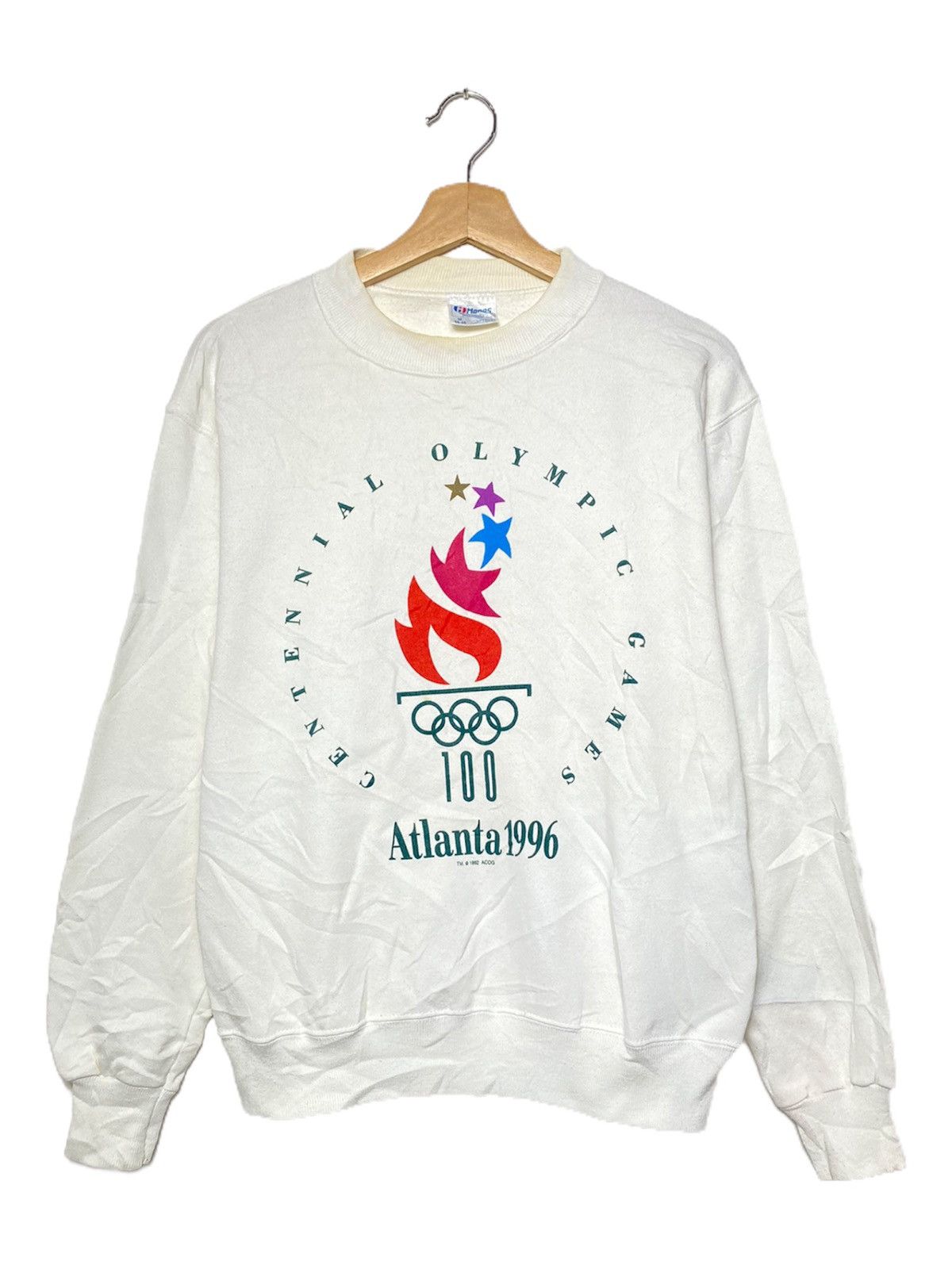 Japanese Brand Vintage Olympic USA 1996 Crewneck Size US L / EU 52-54 / 3 - 1 Thumbnail