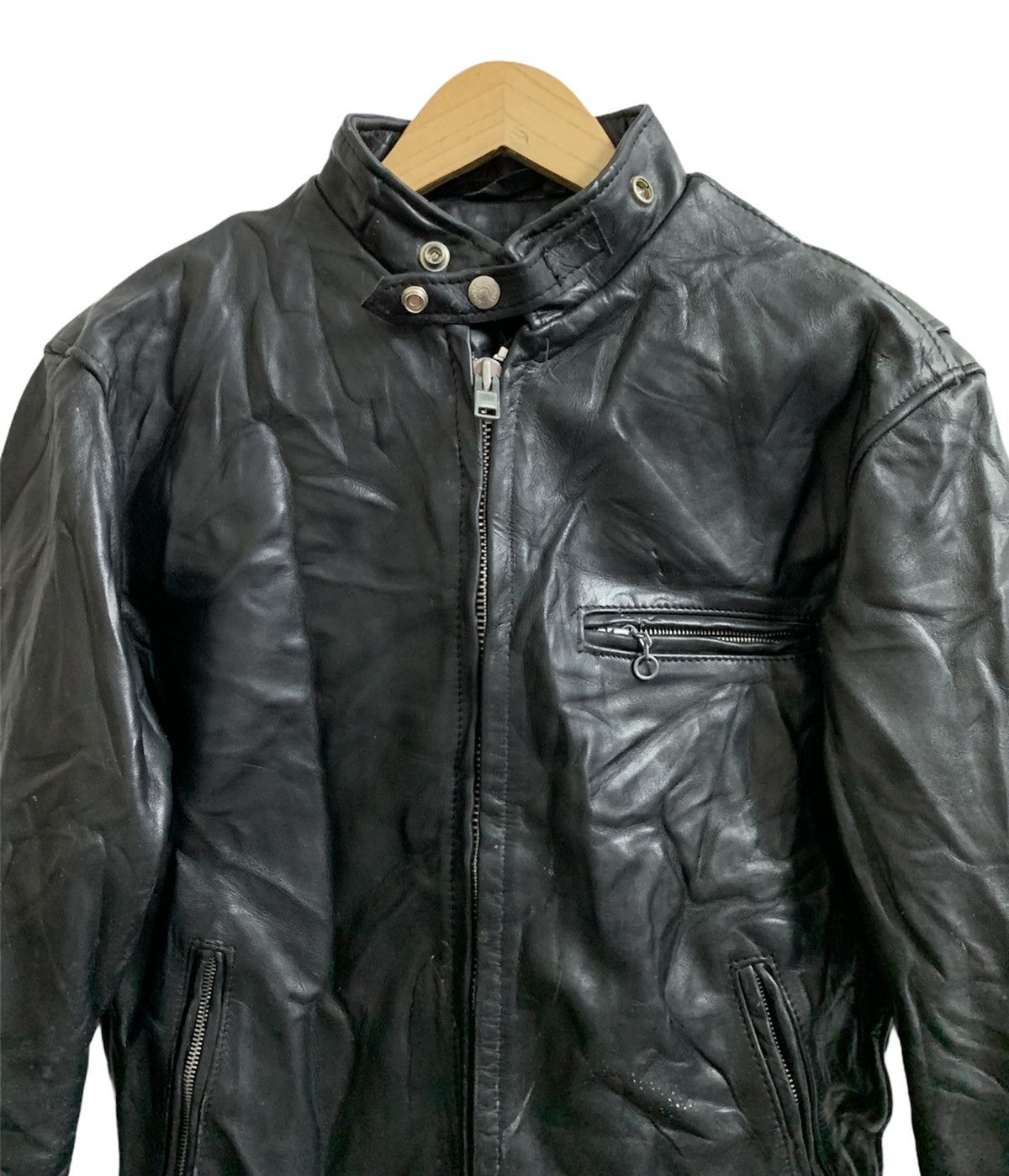 Schott SCHOTT 641 Cafe Racer Bikers Jacket Size US M / EU 48-50 / 2 - 2 Thumbnail