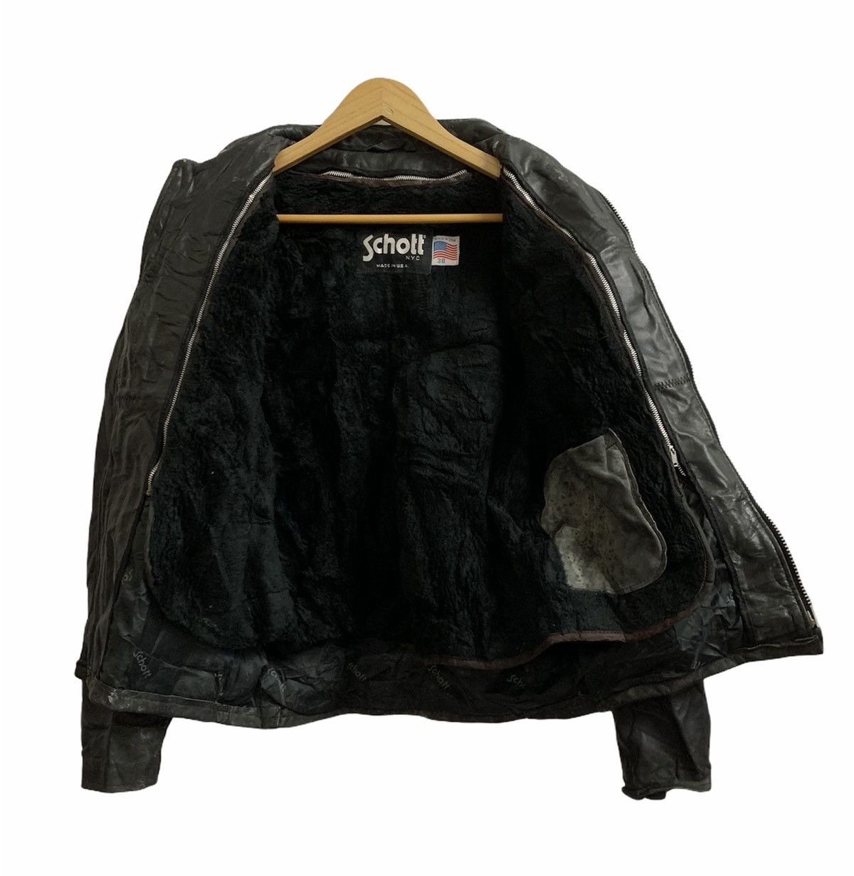 Schott SCHOTT 641 Cafe Racer Bikers Jacket Size US M / EU 48-50 / 2 - 7 Thumbnail