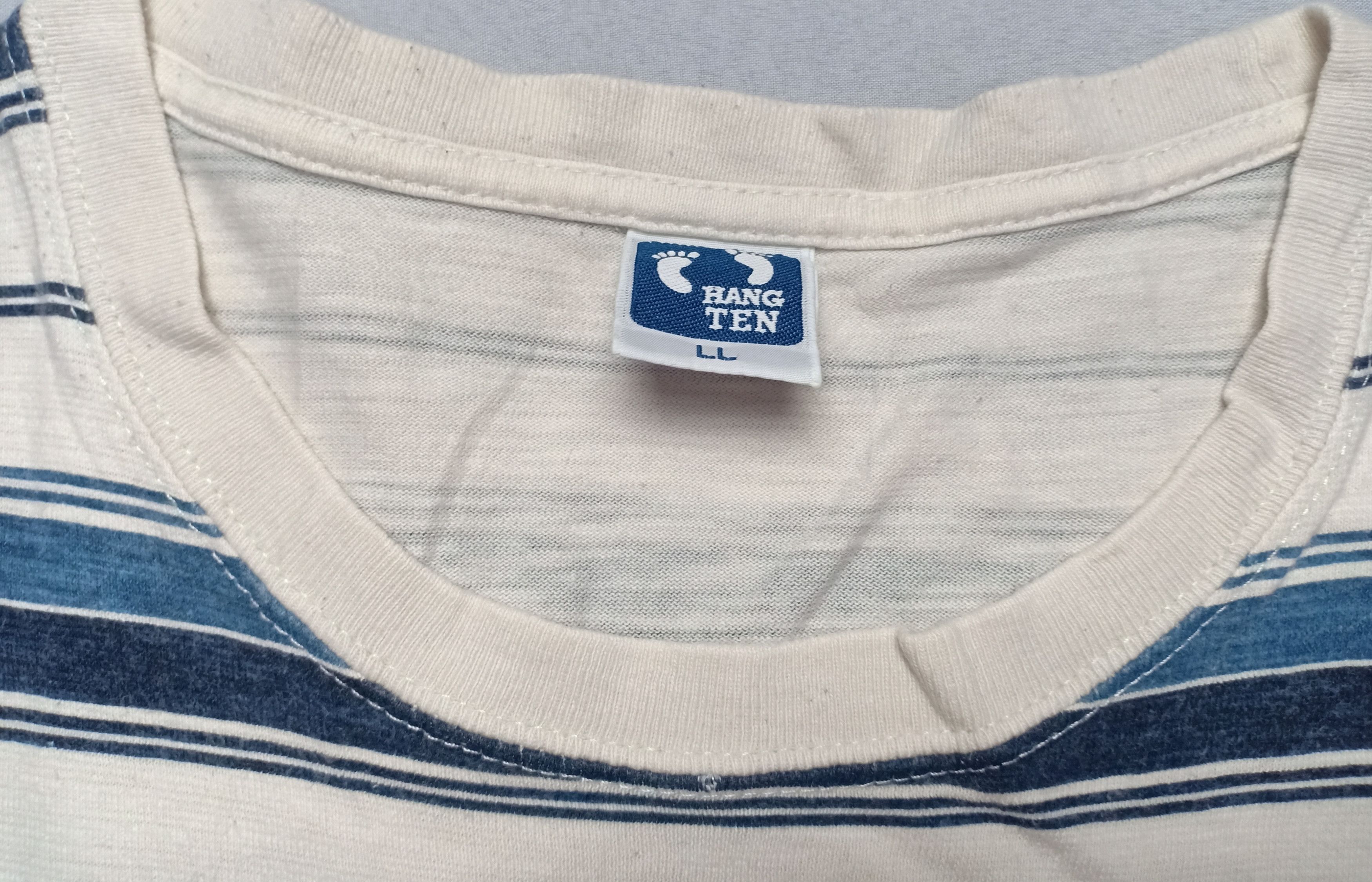 Hang Ten Hang Ten Striped Tee Skateboard Surfing Hawaii Size US M / EU 48-50 / 2 - 4 Thumbnail