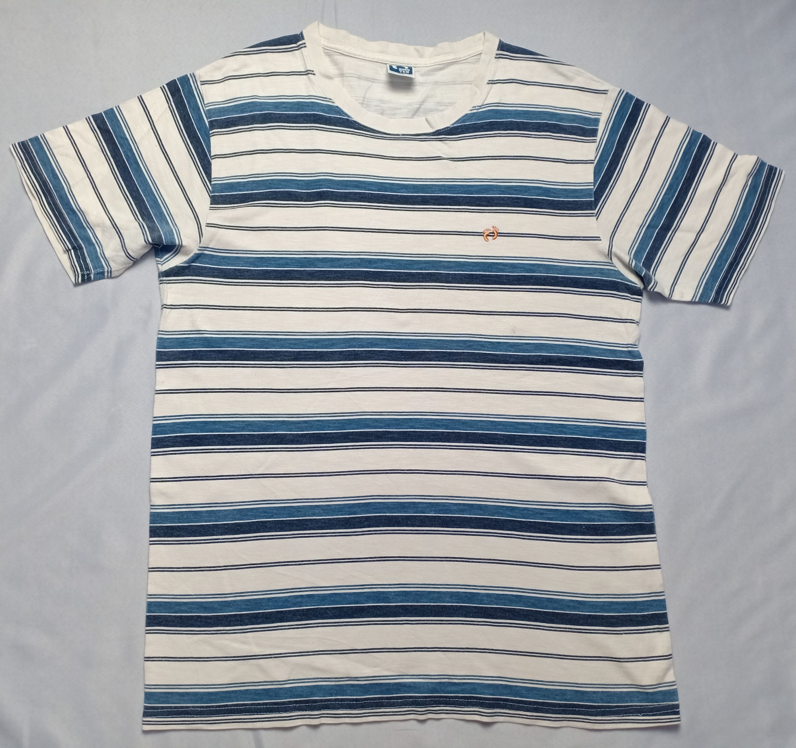Hang Ten Hang Ten Striped Tee Skateboard Surfing Hawaii Size US M / EU 48-50 / 2 - 2 Thumbnail