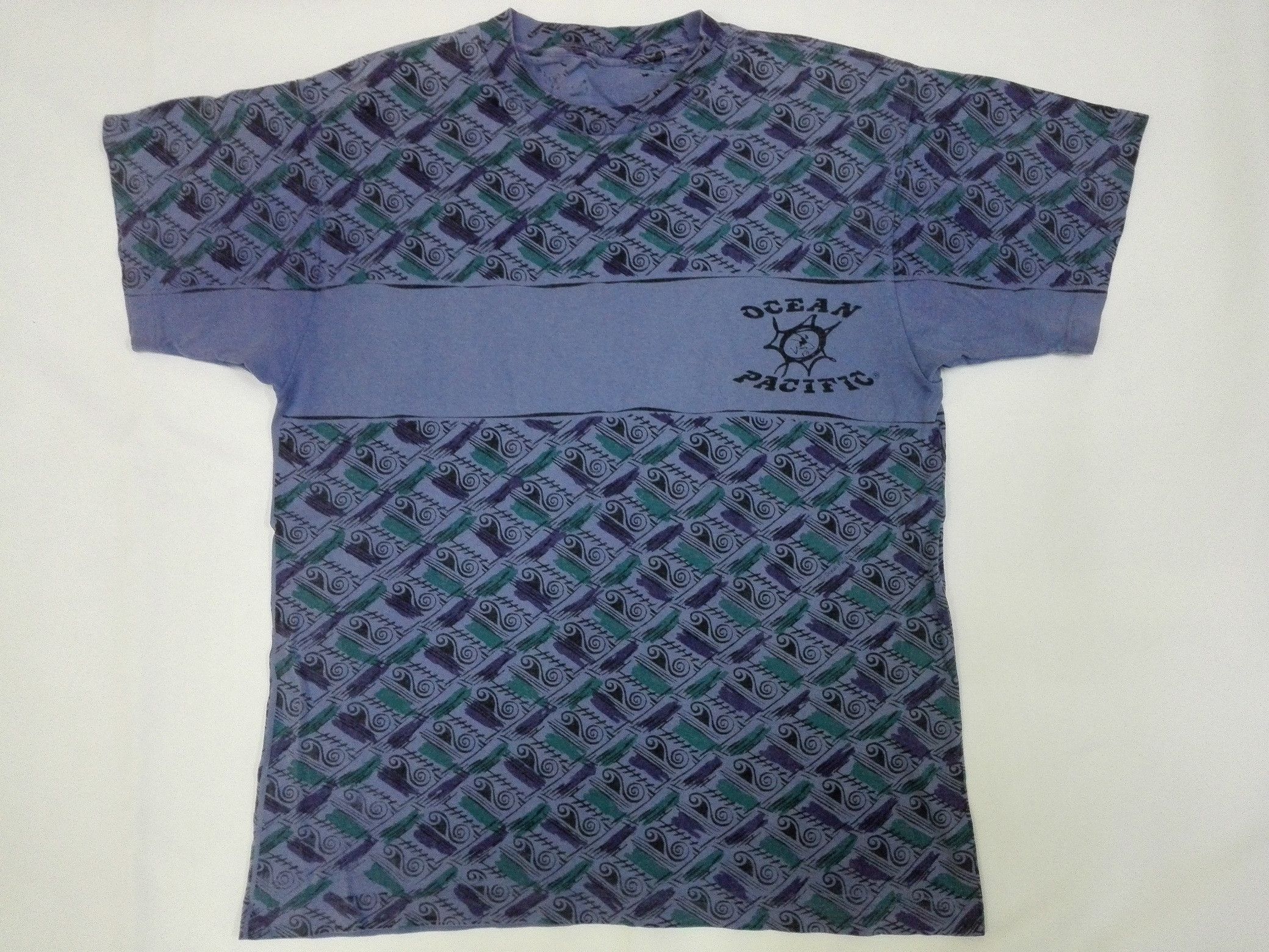 Ocean Pacific OP OCEAN PACIFIC SUNWEAR All Over Printed Tee Size US M / EU 48-50 / 2 - 1 Thumbnail