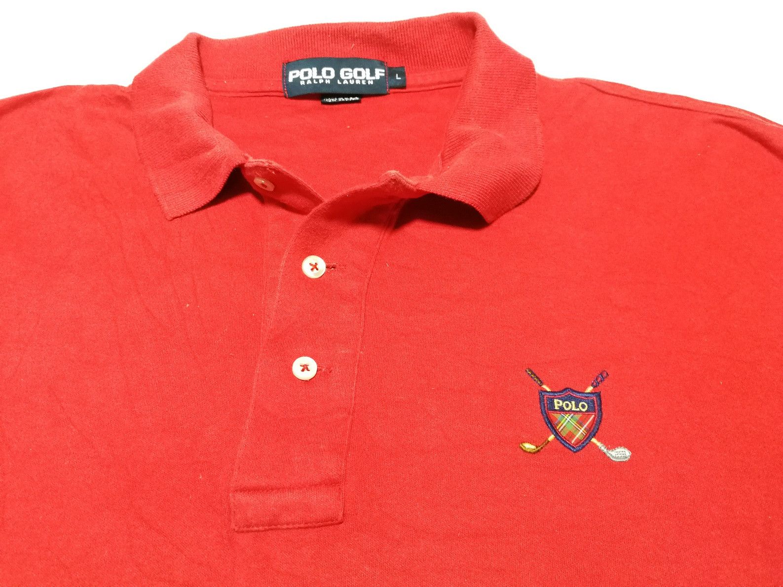 Polo Ralph Lauren × Vintage Vintage Polo Golf Ralph Lauren USA Shirt Baggy fits L XL Size US L / EU 52-54 / 3 - 1 Thumbnail