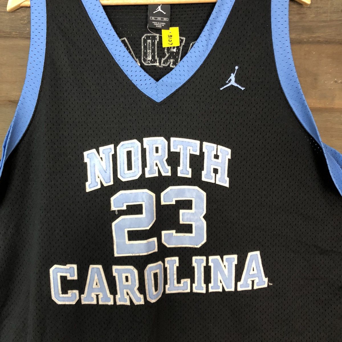 Jordan Brand 3XL 28 Jordan North Carolina Black Jersey #3127 Size US XXL / EU 58 / 5 - 9 Thumbnail