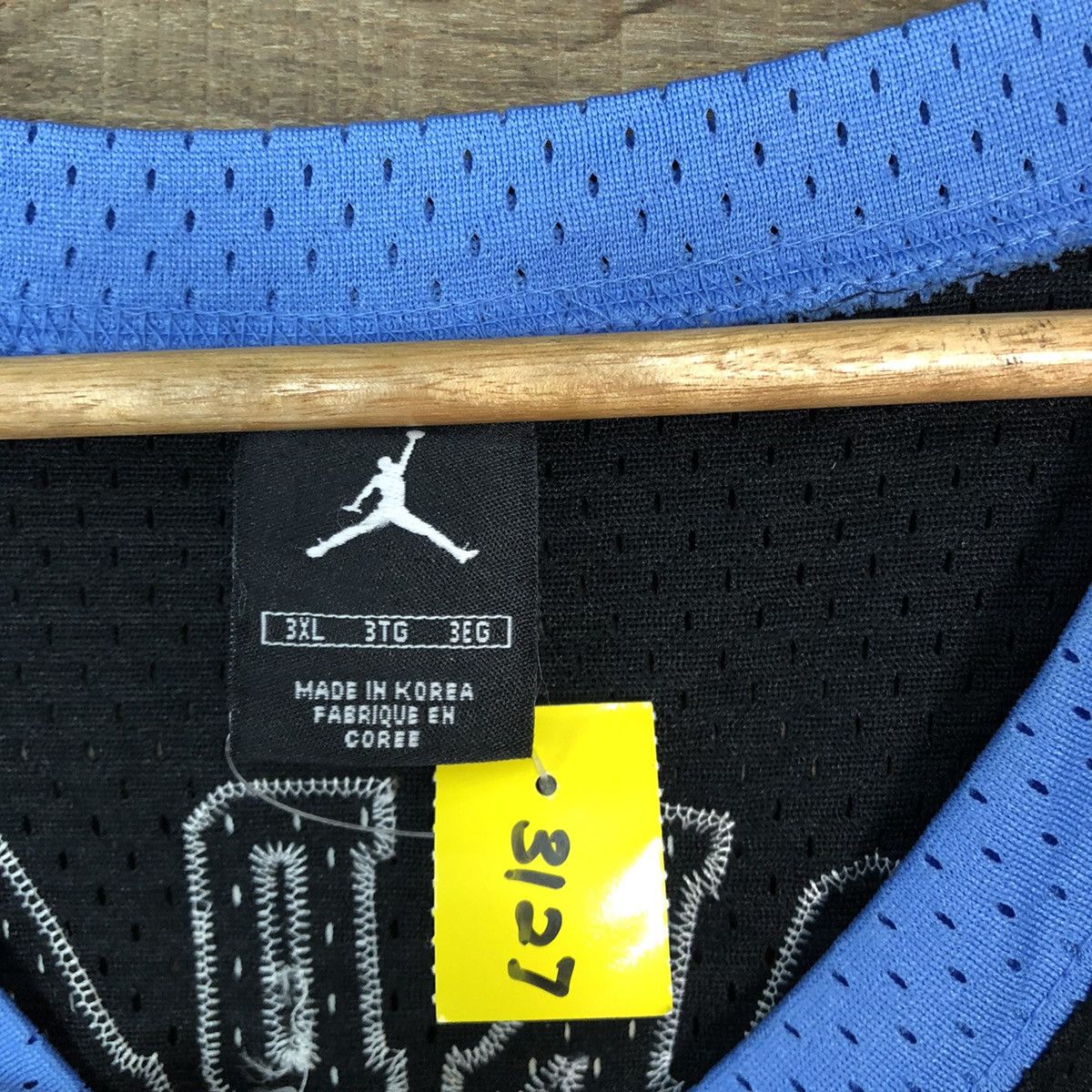 Jordan Brand 3XL 28 Jordan North Carolina Black Jersey #3127 Size US XXL / EU 58 / 5 - 10 Thumbnail