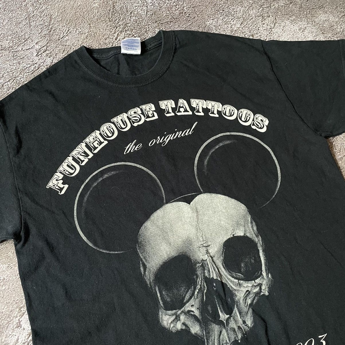 Vintage Vintage Y2K Skull Graphic Tee Sun Faded Dark Grunge Slim L Size US L / EU 52-54 / 3 - 2 Thumbnail