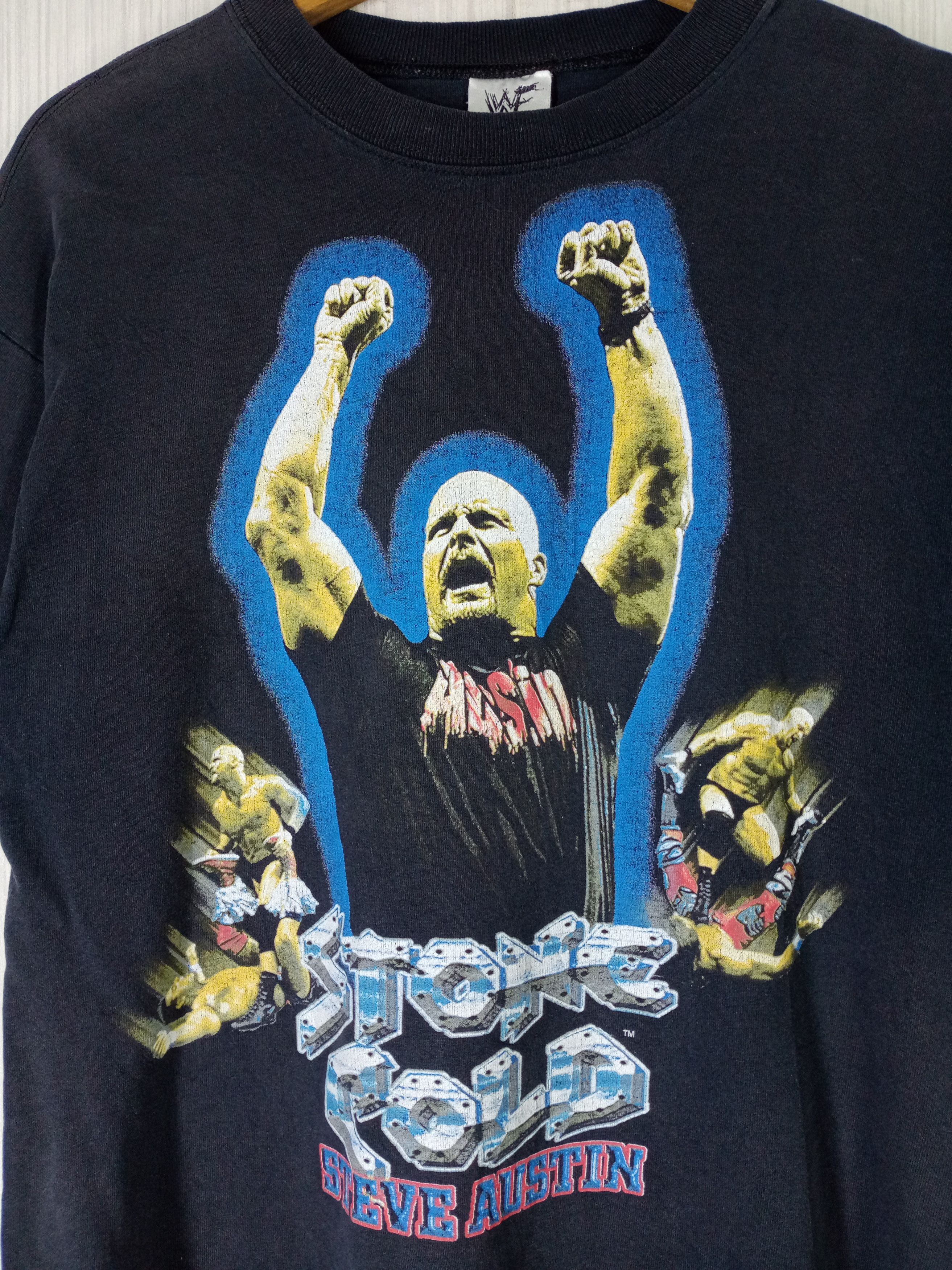 WWE Vintage Stone Cold Steve Austin Wwf Tshirt Size US M / EU 48-50 / 2 - 3 Thumbnail