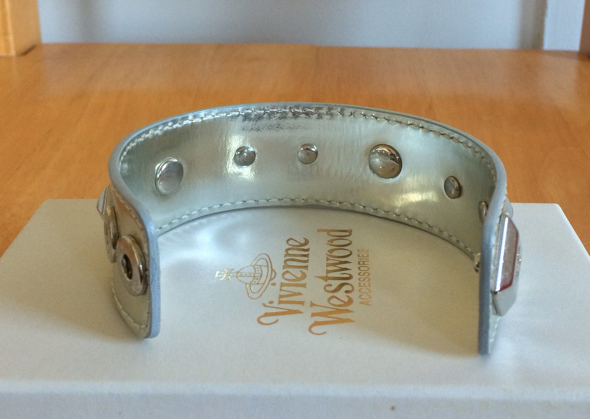 Vivienne Westwood S/S 2003 Vivenne Westwood Studded Leather Orb Bracelet Size ONE SIZE - 4 Thumbnail
