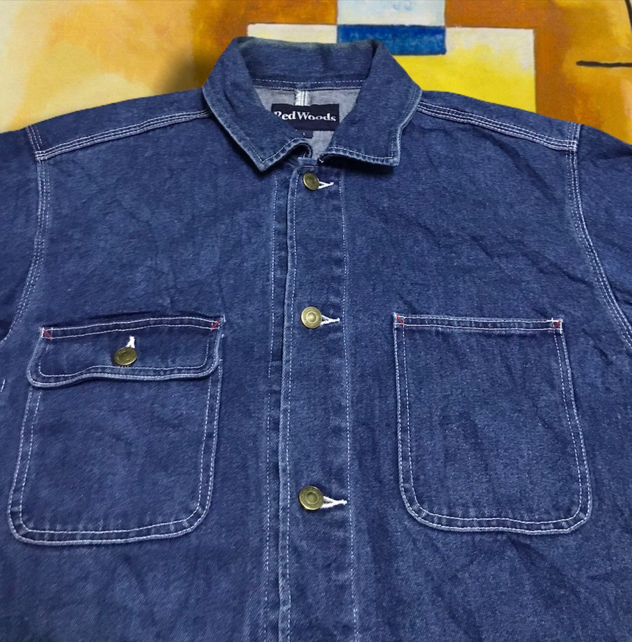 Japanese Brand Red woods workwear jacket Size US L / EU 52-54 / 3 - 2 Thumbnail