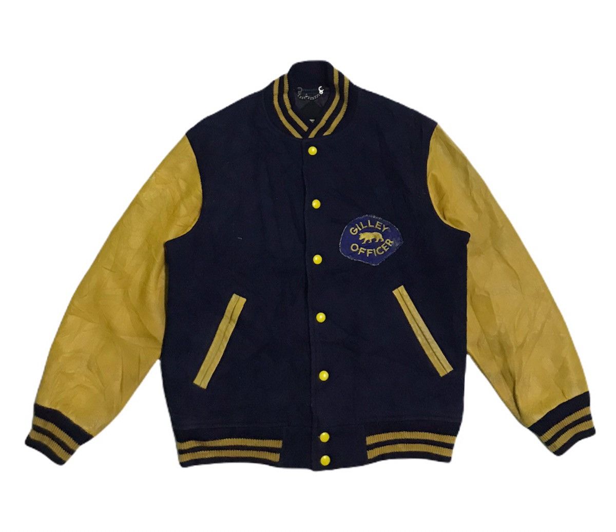 Vintage vintage stadium varsity jacket leather sleeve Size US M / EU 48-50 / 2 - 4 Thumbnail