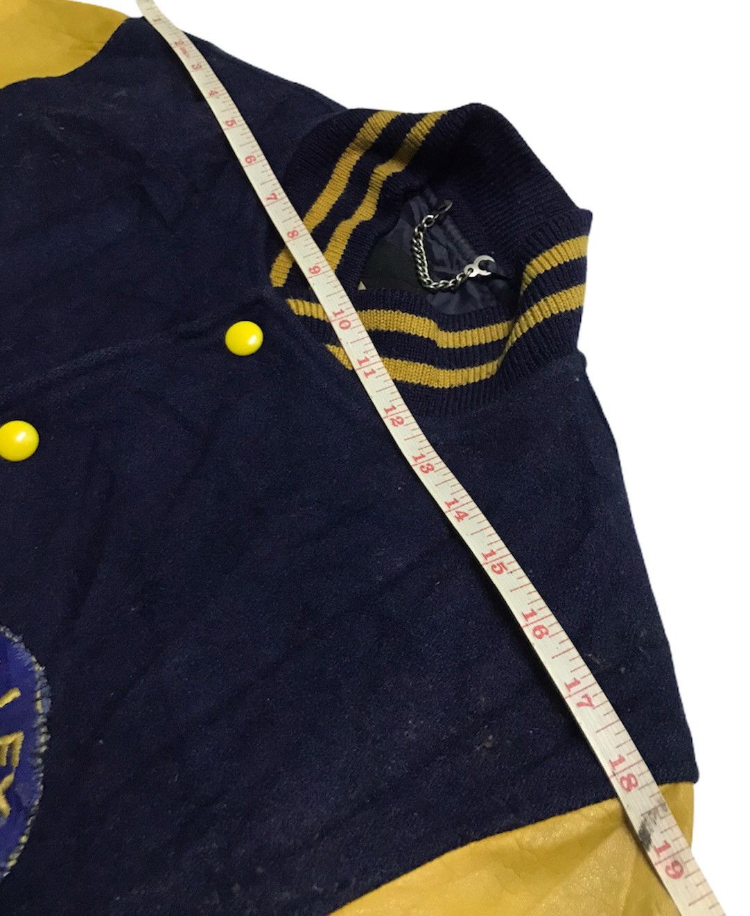 Vintage vintage stadium varsity jacket leather sleeve Size US M / EU 48-50 / 2 - 11 Thumbnail