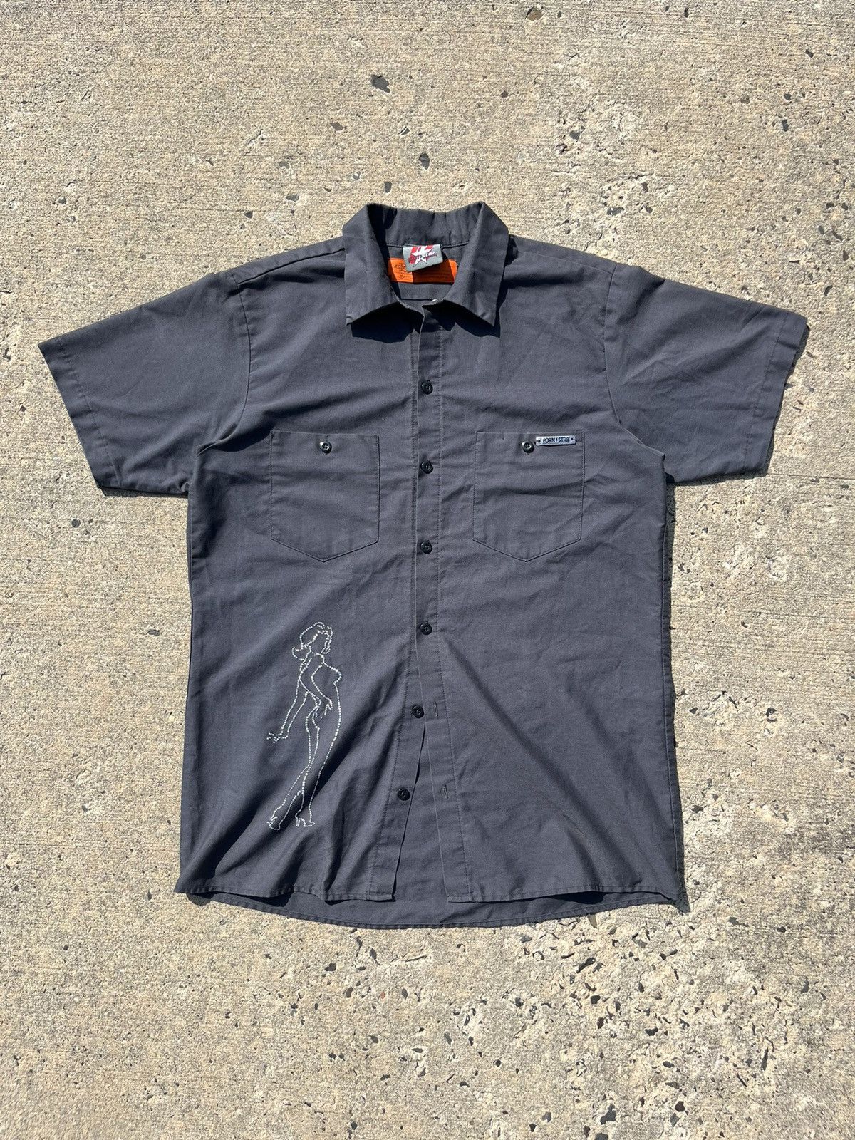 Vintage VINTAGE Y2K PORN STAR X DICKIES SHIRT | Grailed