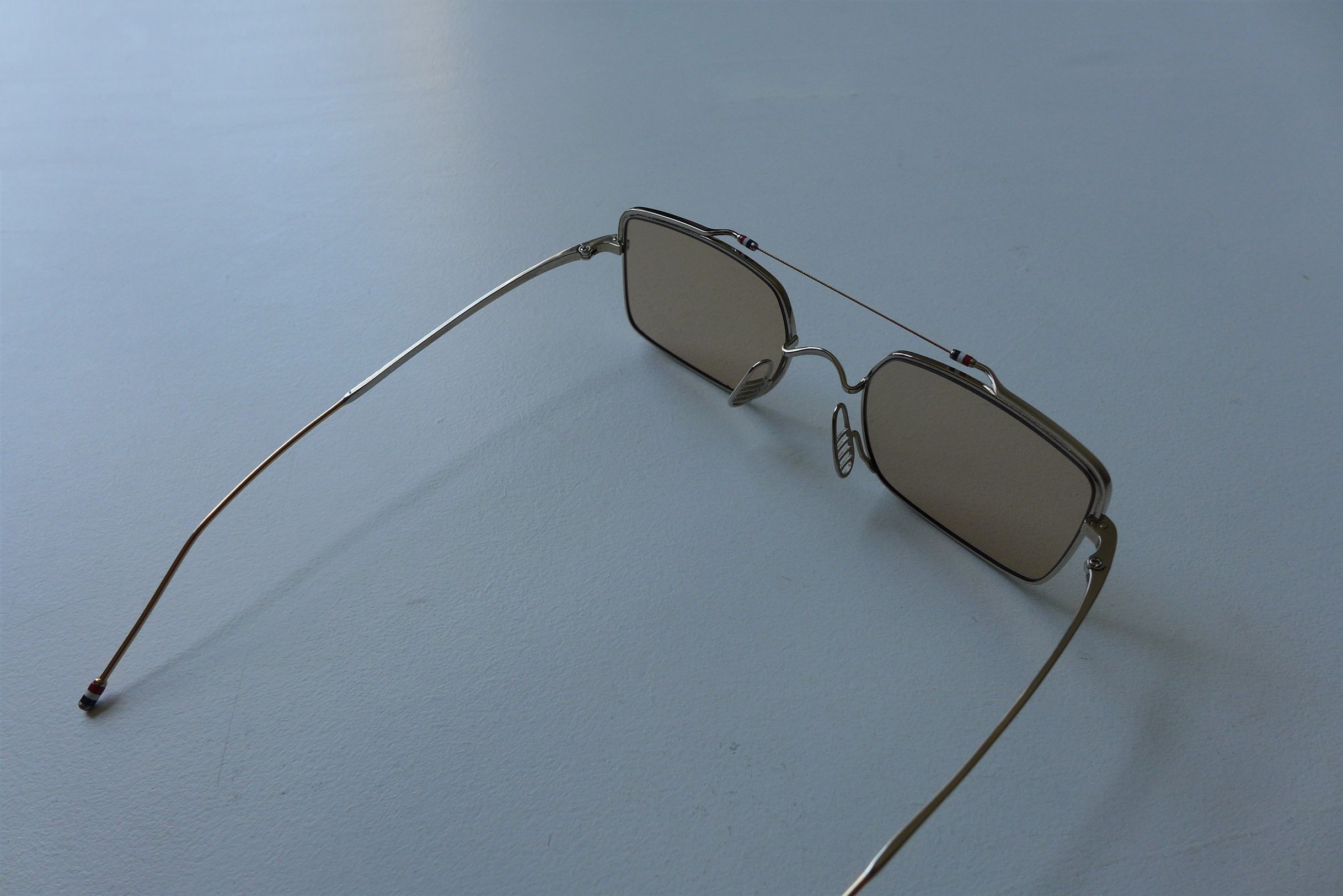 Thom Browne Thom Browne TB909 Sunglasses -- Silver / Gold Titanium Size ONE SIZE - 10 Thumbnail