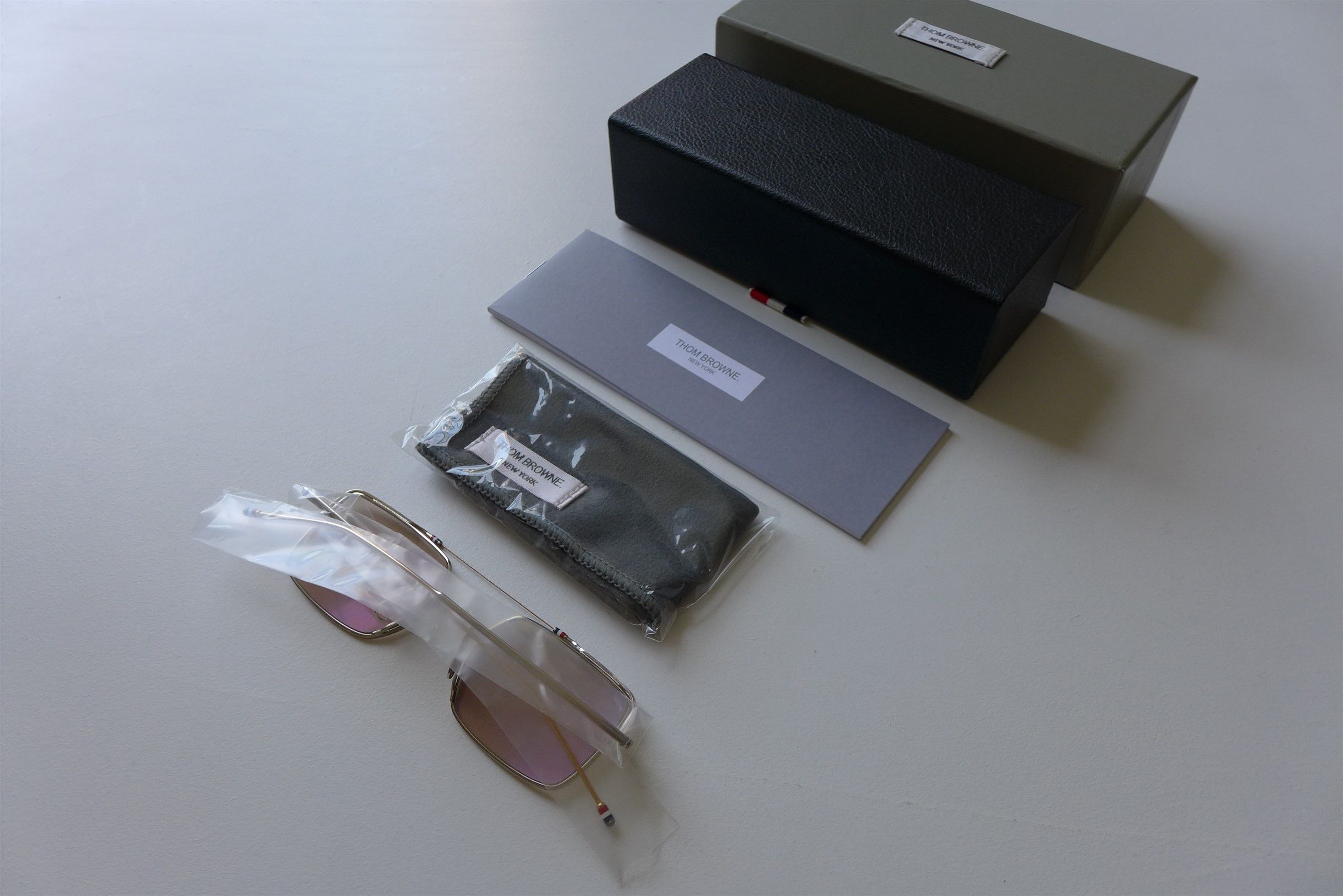 Thom Browne Thom Browne TB909 Sunglasses -- Silver / Gold Titanium Size ONE SIZE - 3 Thumbnail