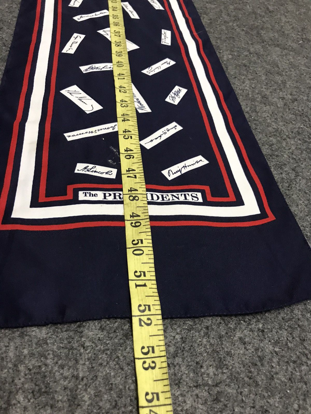 Vintage Vintage 90s The US President Signature Millicent Silk Scarf Size ONE SIZE - 5 Thumbnail