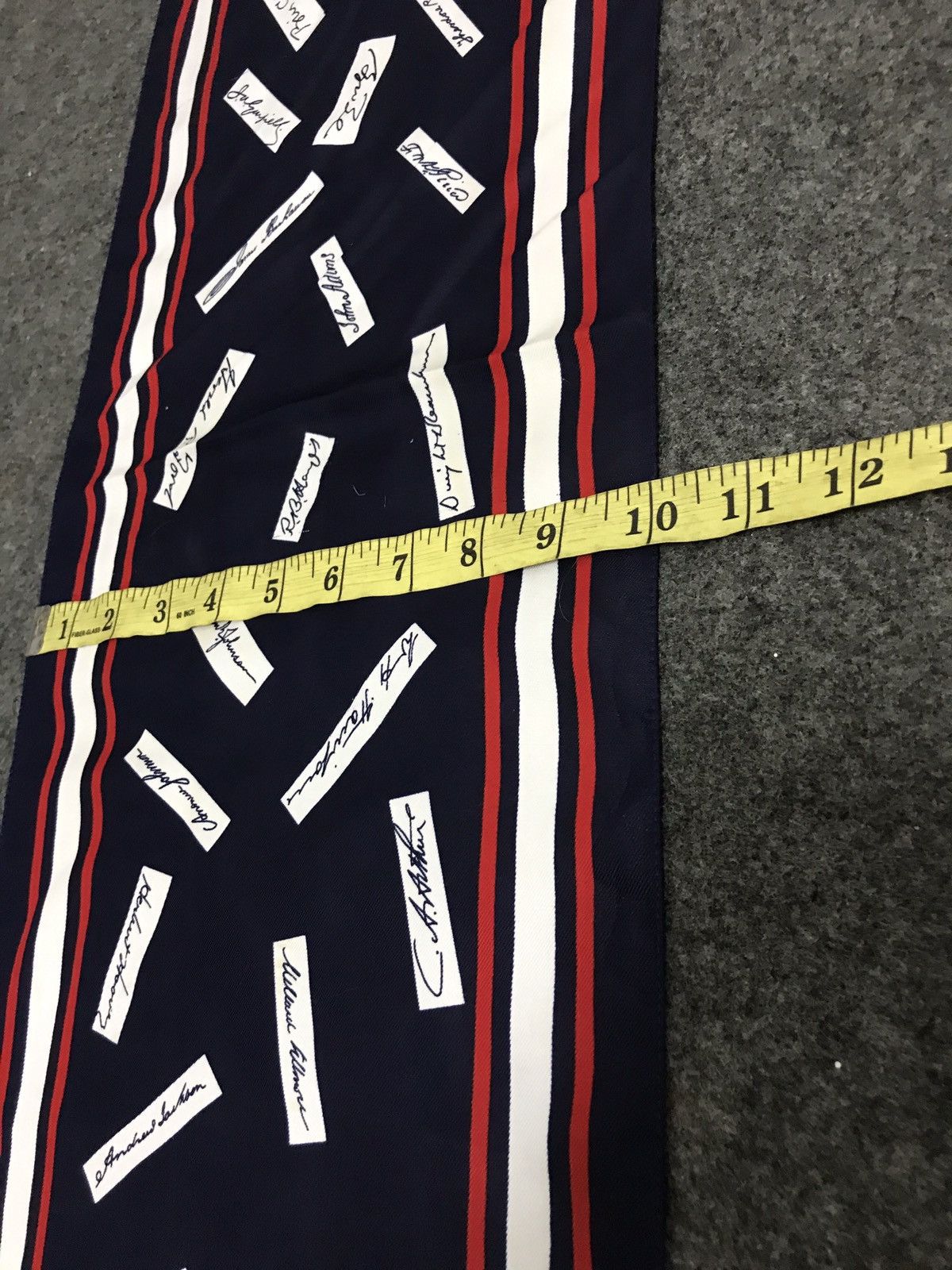 Vintage Vintage 90s The US President Signature Millicent Silk Scarf Size ONE SIZE - 4 Thumbnail