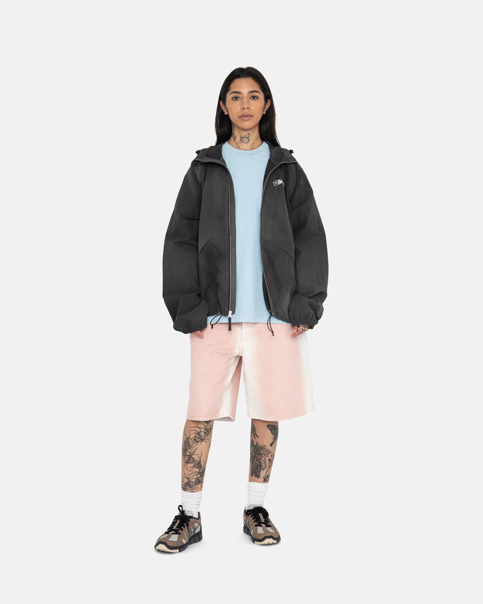 Stussy WAVE DYE BEACH SHELL - black Size US XL / EU 56 / 4 - 5 Thumbnail