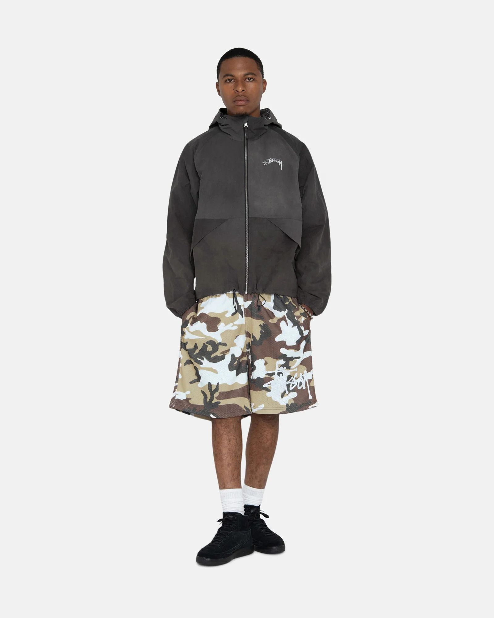 Stussy WAVE DYE BEACH SHELL - black Size US XL / EU 56 / 4 - 7 Thumbnail